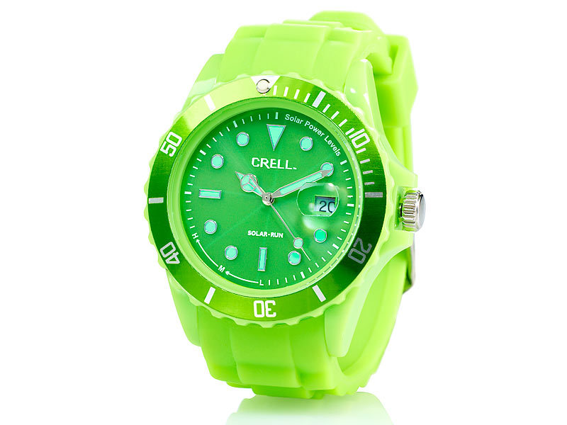 ; Solar-Betriebene Armbanduhren 