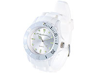 Crell Silikon-Armbanduhr weiß