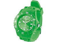 Crell Silikon-Armbanduhr grün